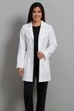 8692 BELTED BACK MID LENGTH LAB COAT