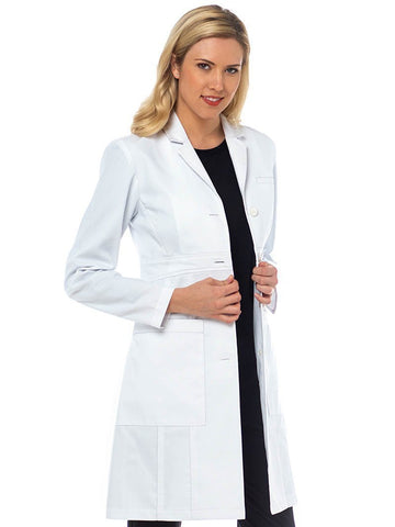 9657 TAILORED EMPIRE LONG LENGTH LAB COAT